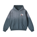 BECOME WHO YOU KEEP PROMISING - washed slate grey oversized hoodie, RetroBargain RB 001
