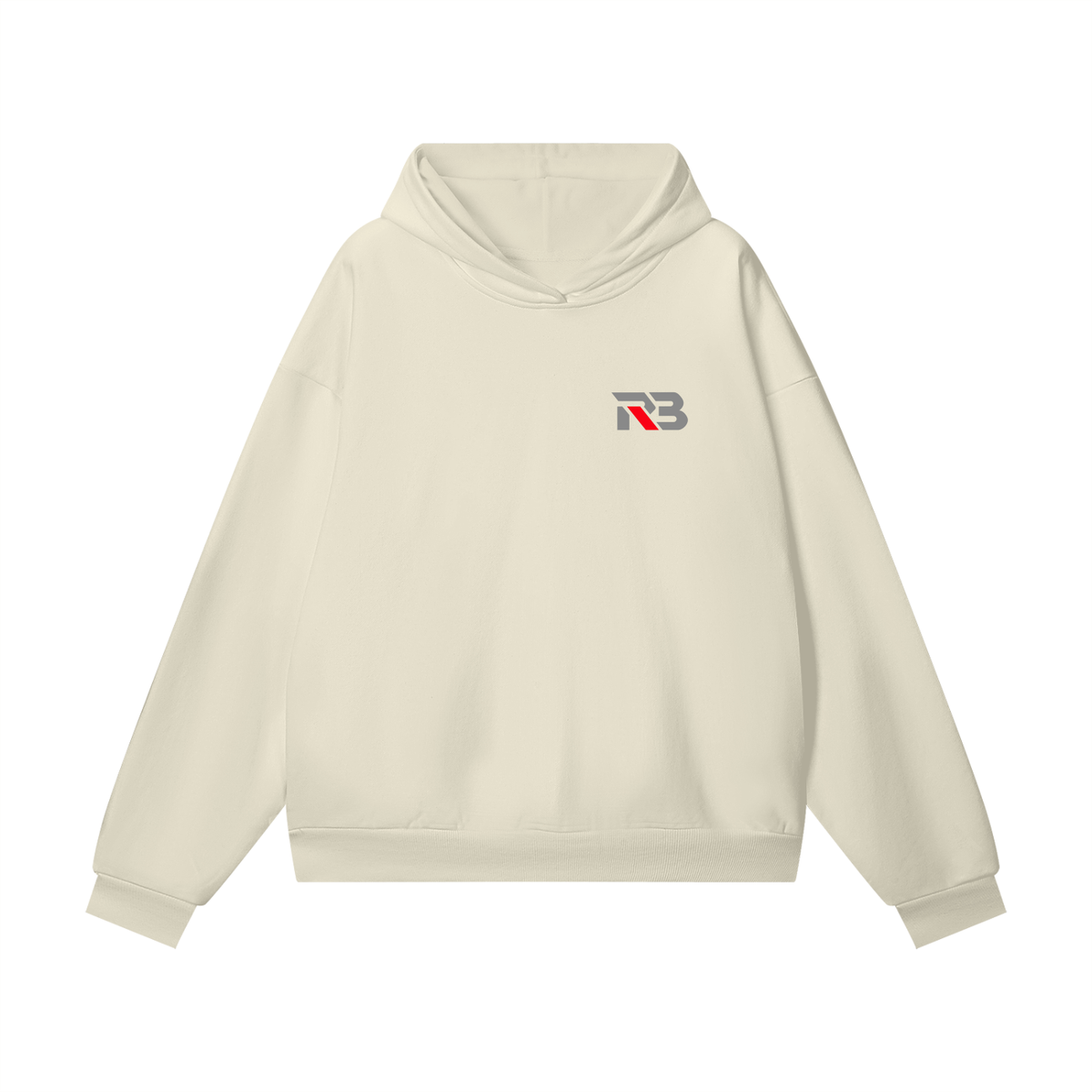 OVERTAKE YOUR OWN SHADOW - bone oversized hoodie, RetroBargain RB 001
