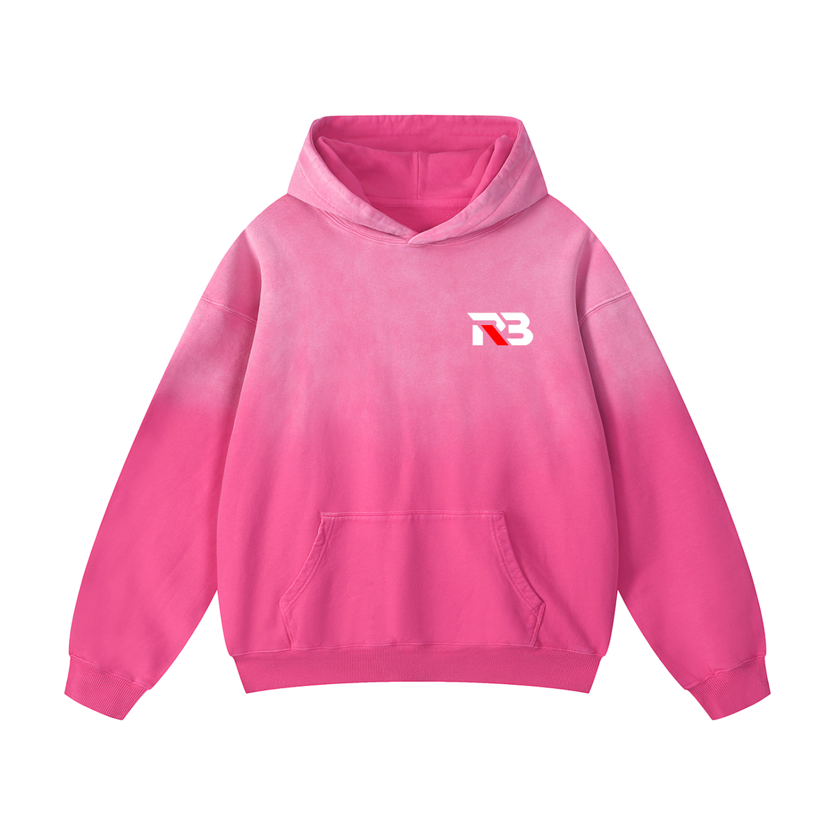 YOUR GREATEST OPPONENT WEARS YOUR FACE - washed pink oversized hoodie, RetroBargain RB 001